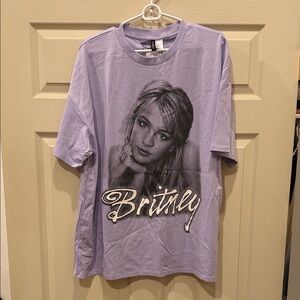 Divided Purple Graphic Tee